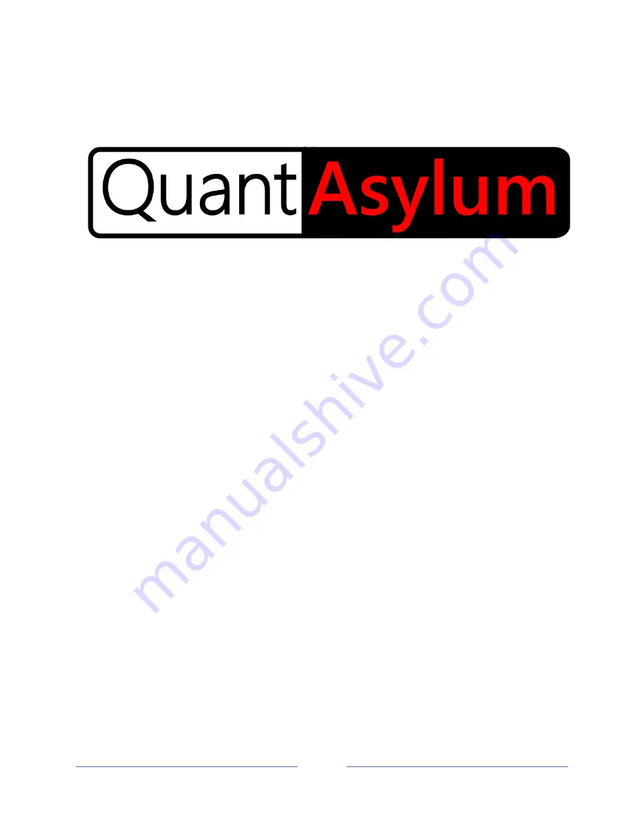 QuantAsylum QA451 Скачать руководство пользователя страница 1