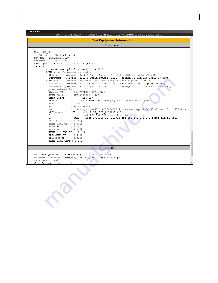 Quantum 980 User Manual Download Page 116