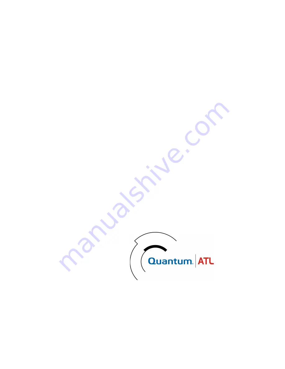 Quantum ATL 7100 Installation Manual Download Page 1