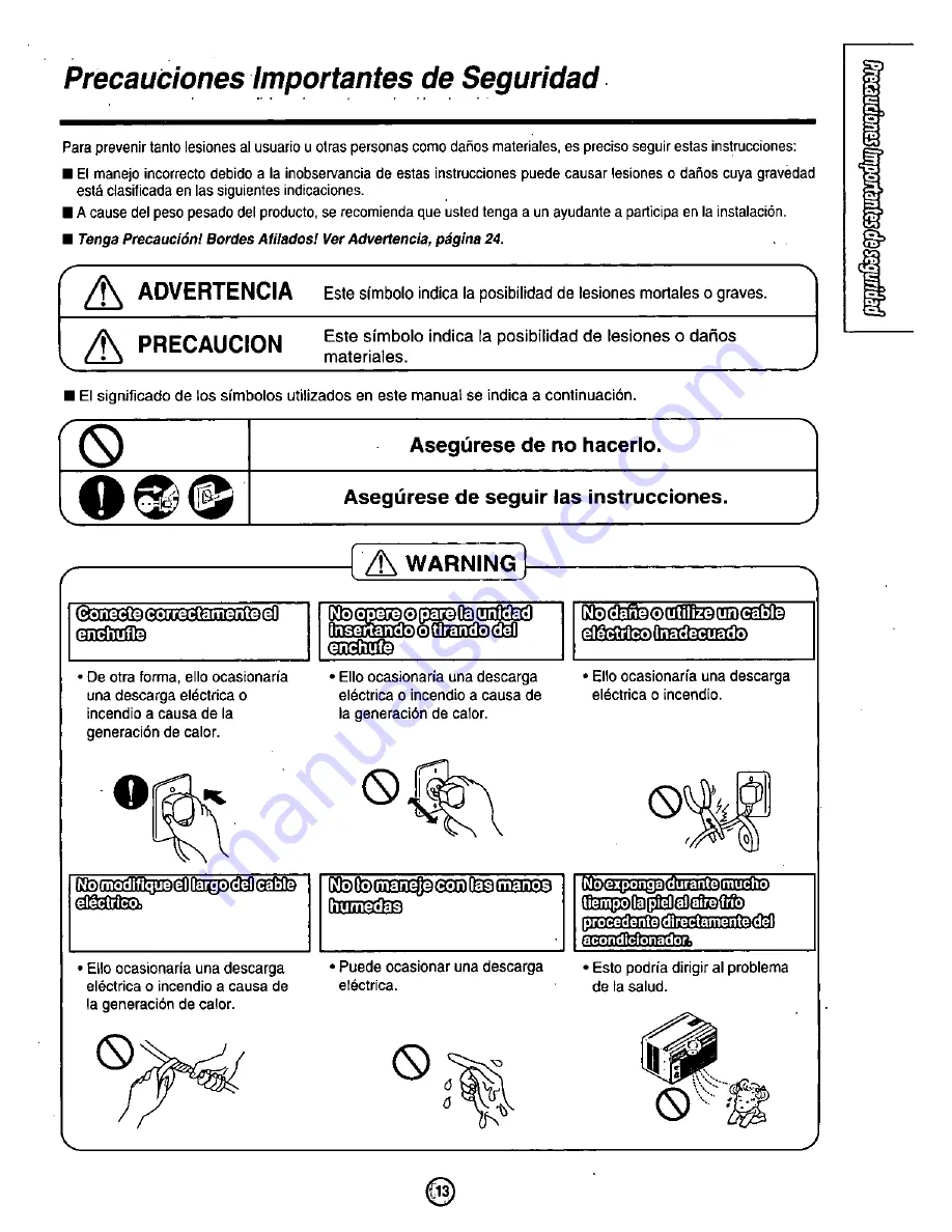 Quasar HQ-2051SH Operating Instructions Manual Download Page 13