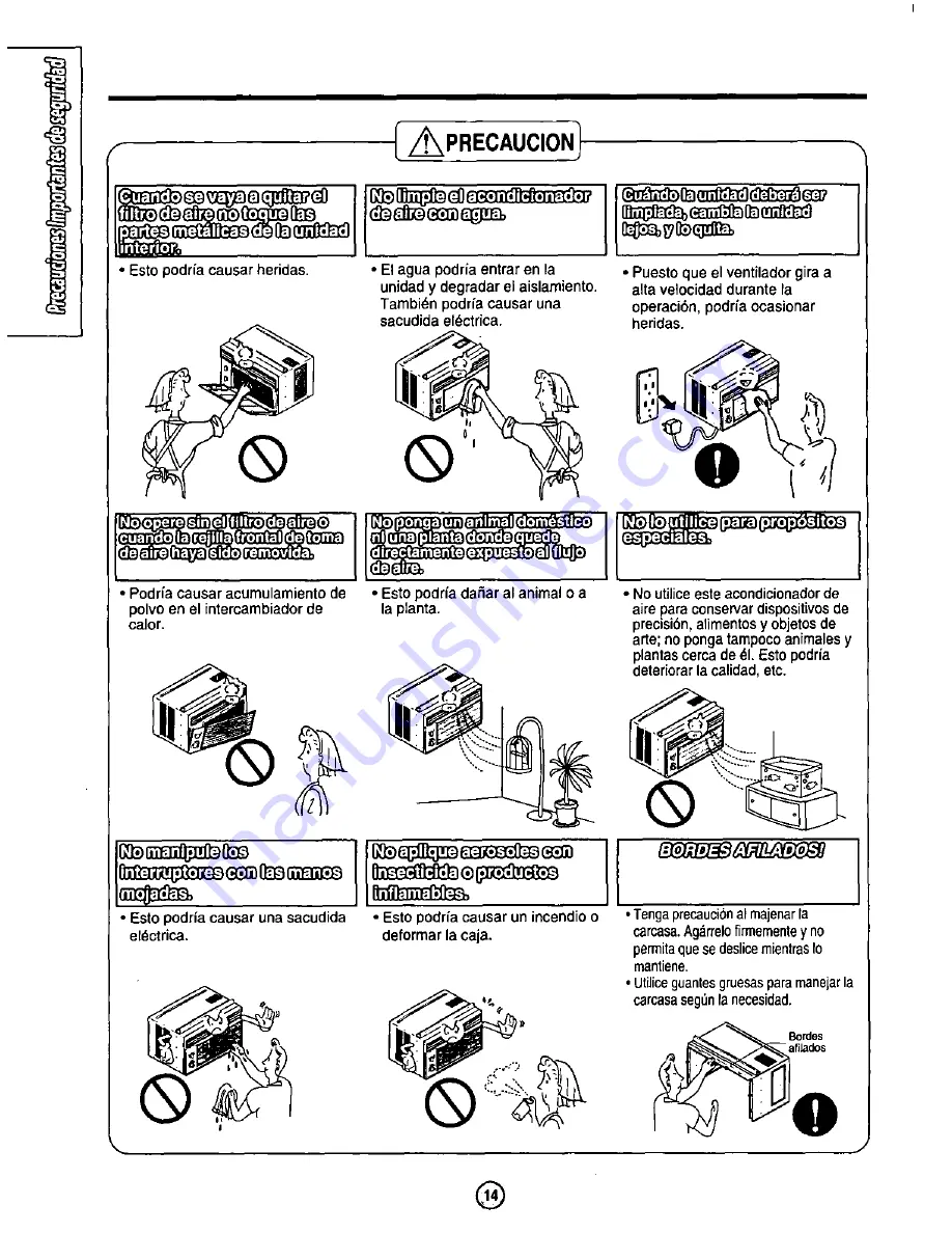 Quasar HQ-2051SH Operating Instructions Manual Download Page 14