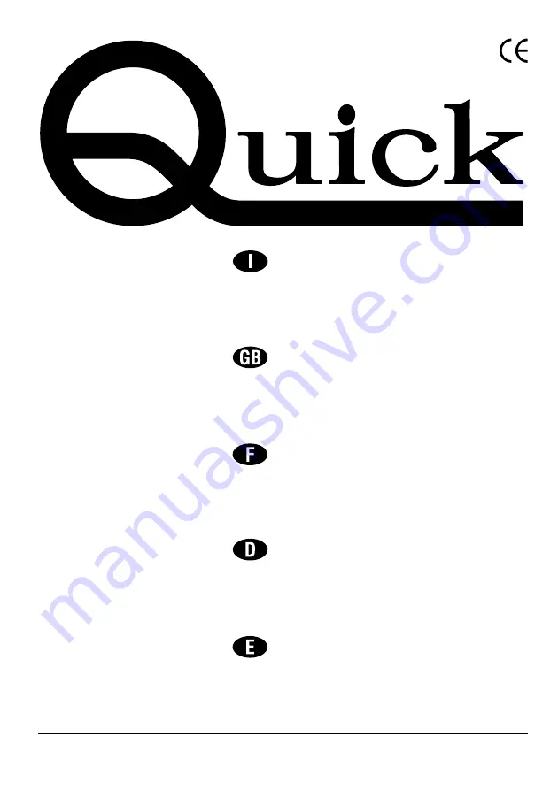 Quick BX 16 User Manual Download Page 1