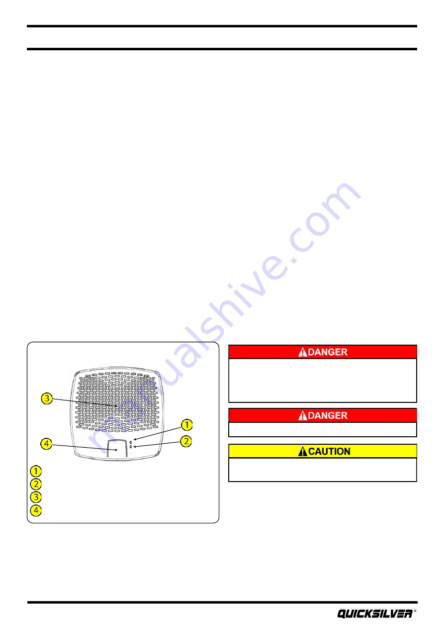 Quicksilver 805PH Owner'S Manual Download Page 42