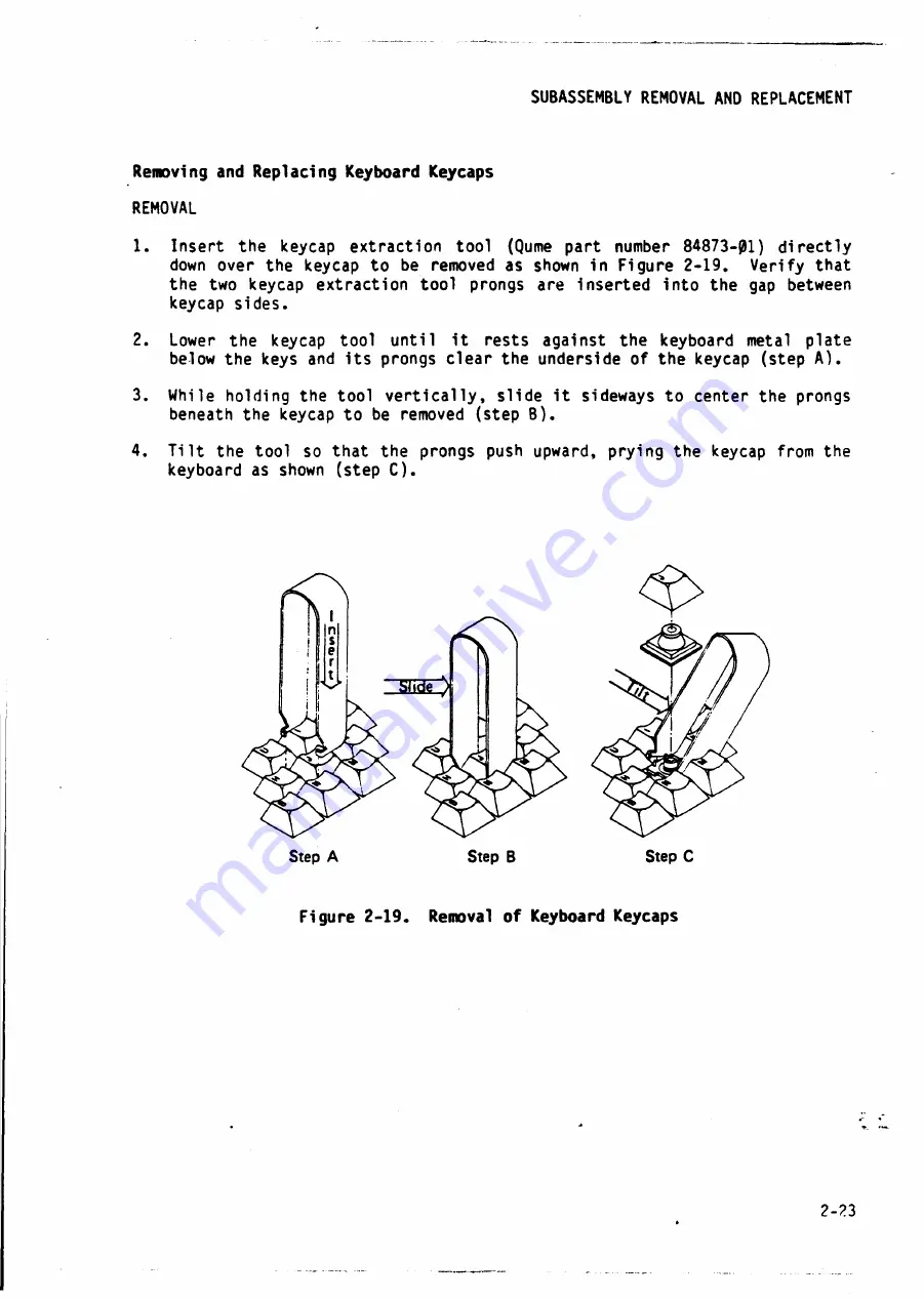 Qume QVT 101 PLUS Maintenance Manual Download Page 43