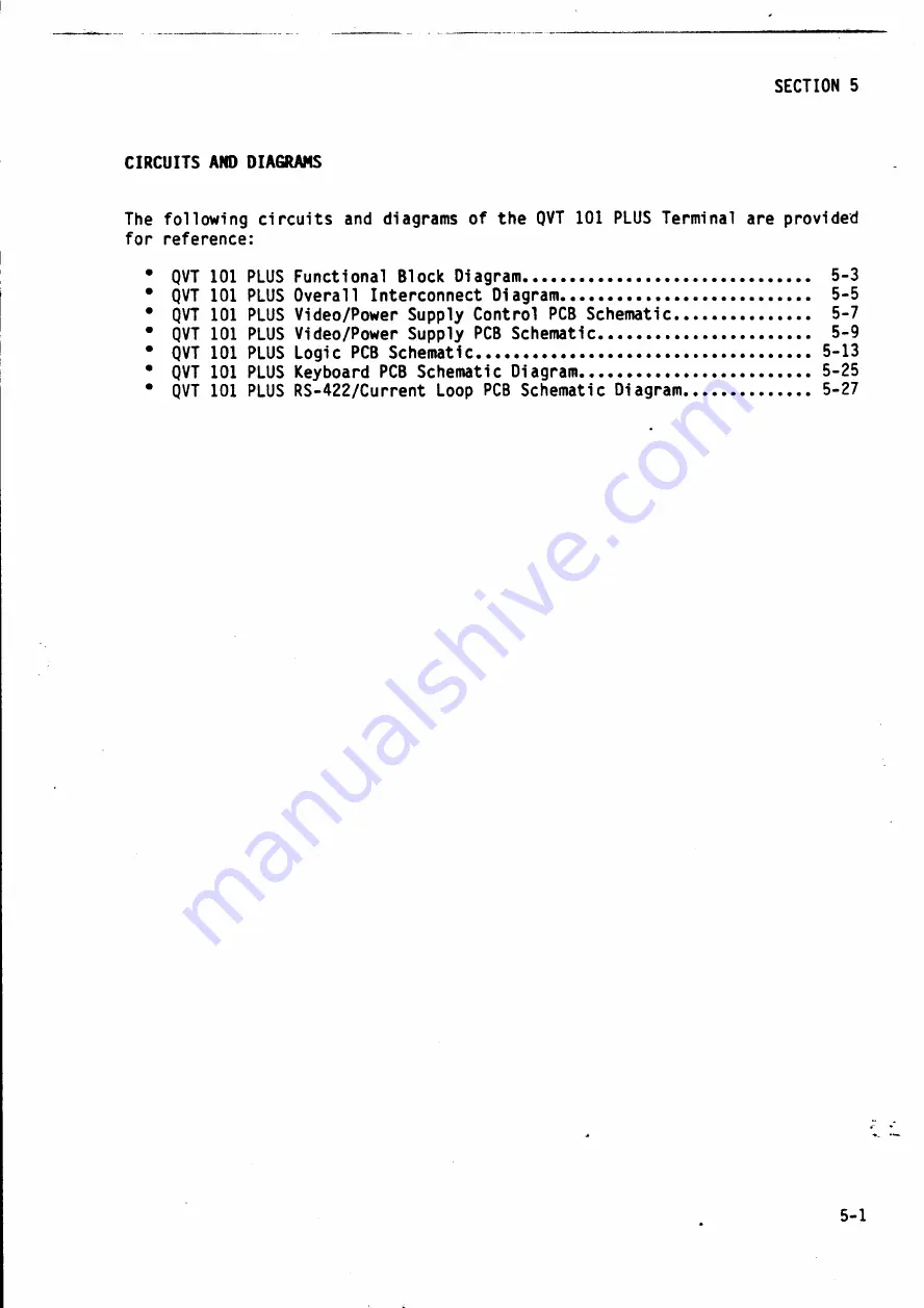 Qume QVT 101 PLUS Maintenance Manual Download Page 64