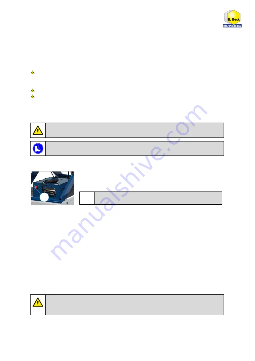 R. Beck Maschinenbau HS 1000 Operating Manual Download Page 18