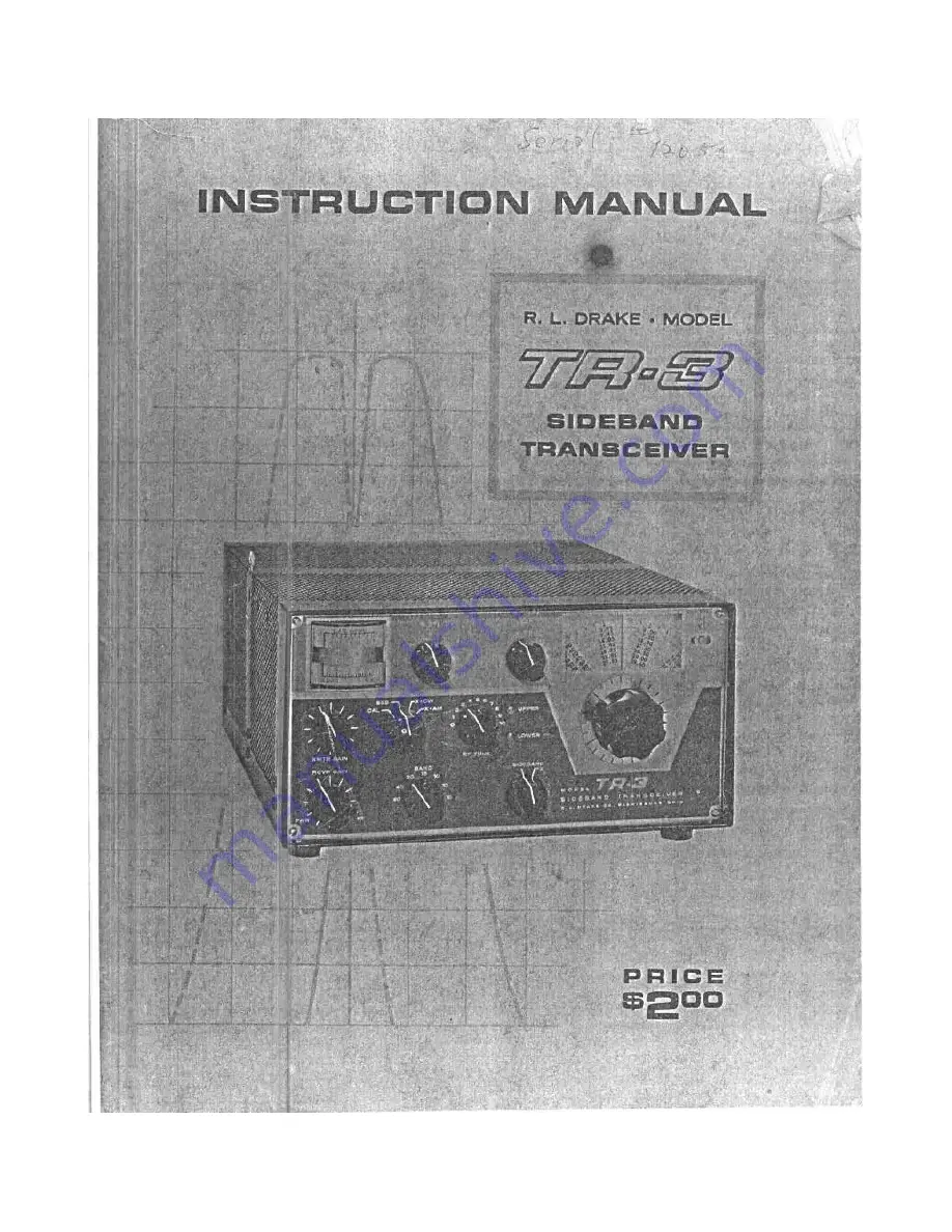R.L.DRAKE TR-3 Скачать руководство пользователя страница 1