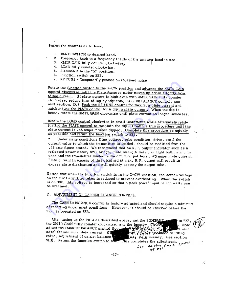 R.L.DRAKE TR-3 Instruction Manual Download Page 19