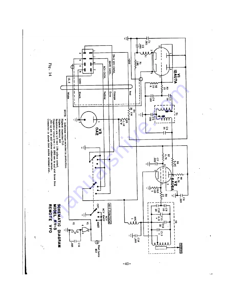 R.L.DRAKE TR-3 Instruction Manual Download Page 42