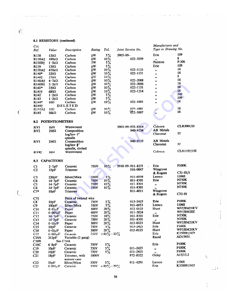 Racal Electronics RA.17L Operating And Maintenance Instructions Manual Download Page 55