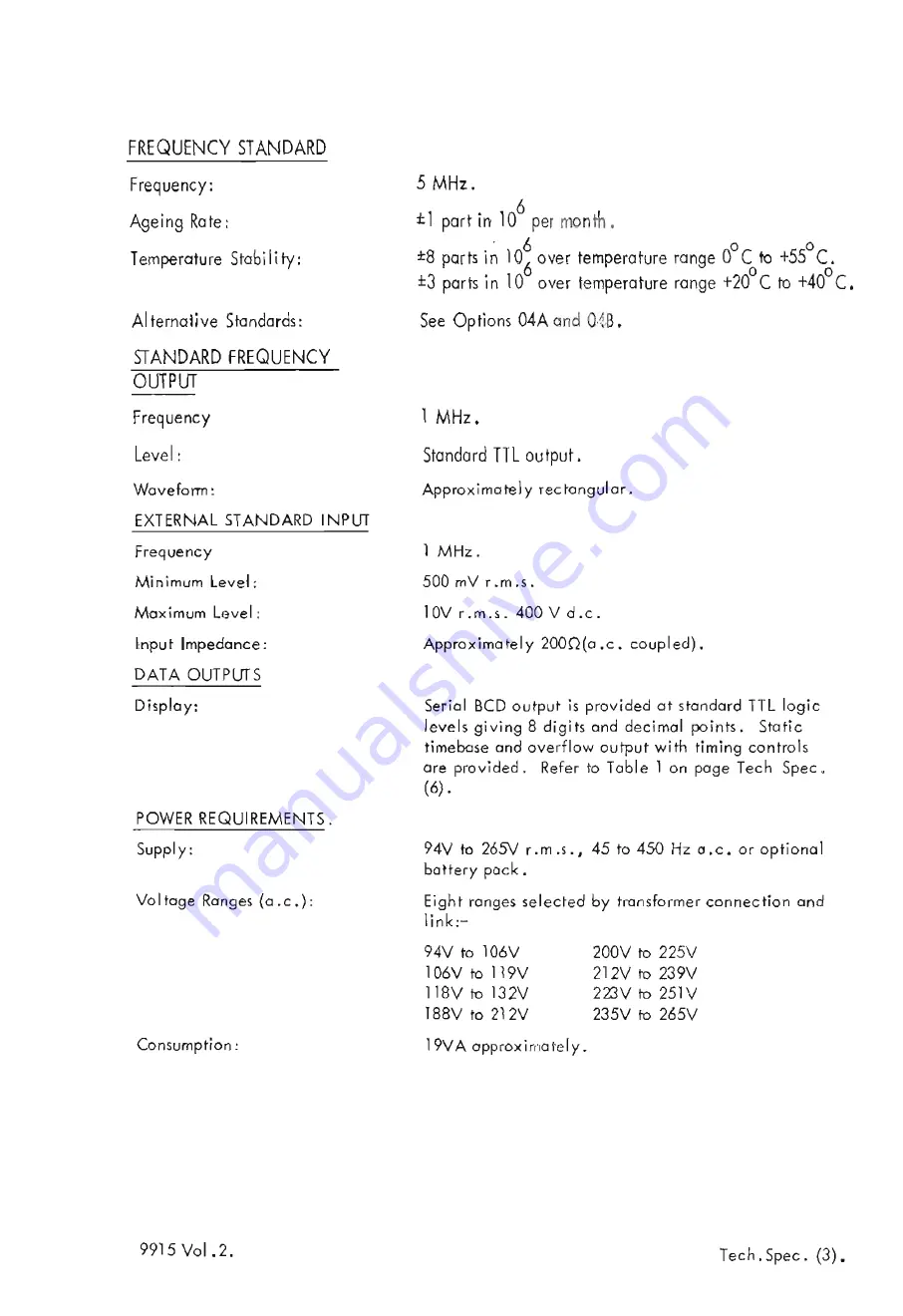 Racal Instruments 9915 Service Manual Download Page 10