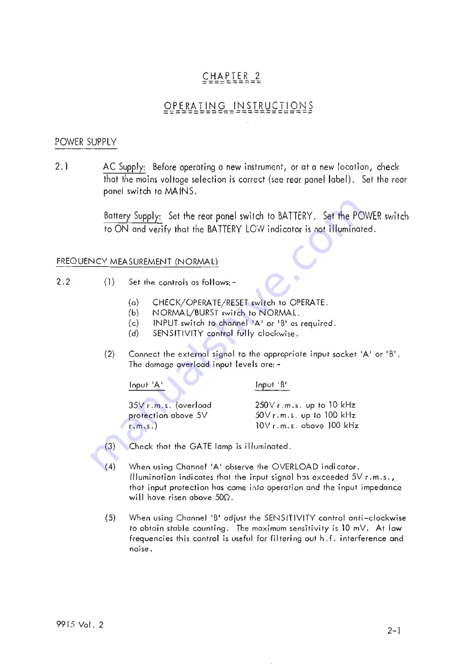 Racal Instruments 9915 Service Manual Download Page 19