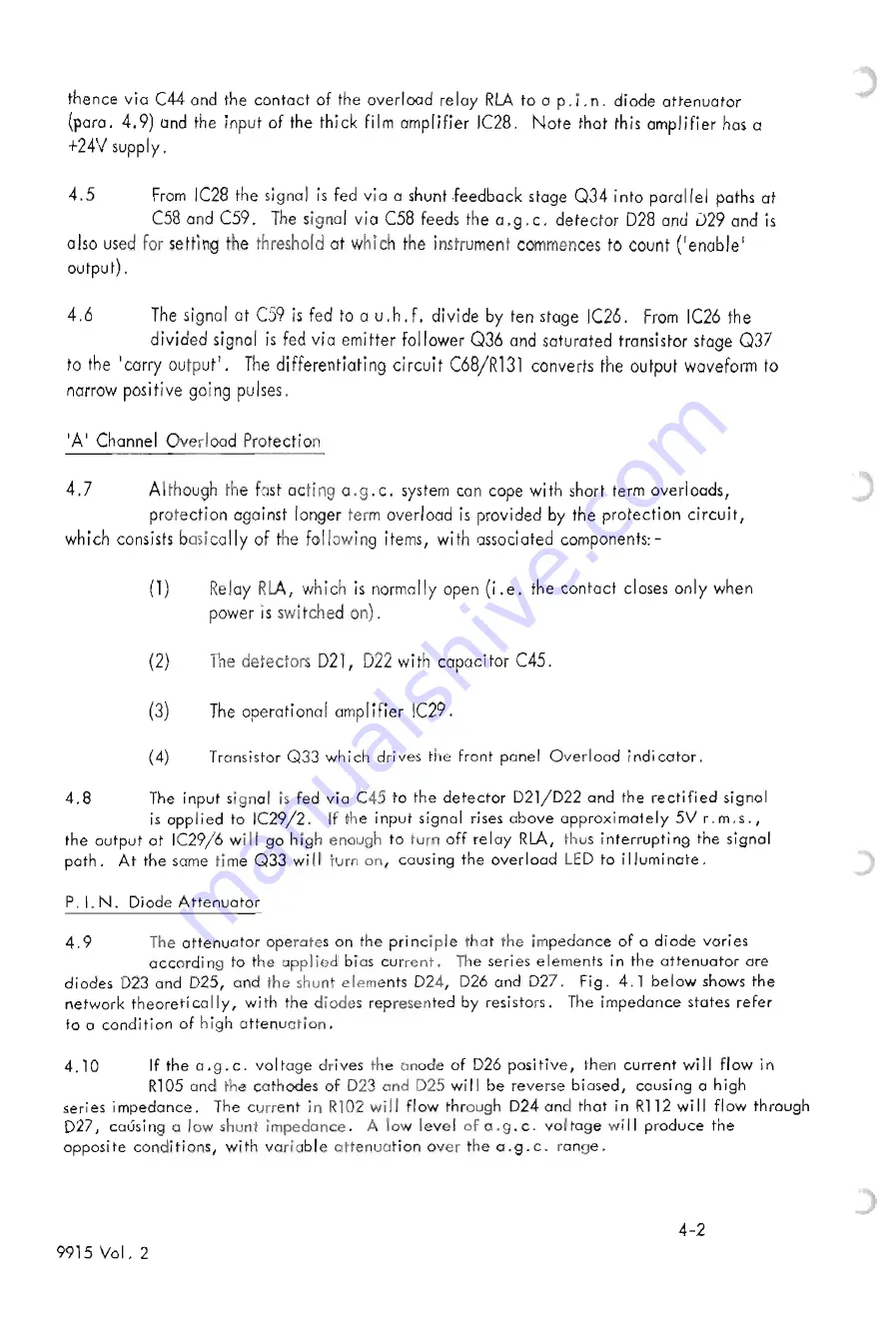 Racal Instruments 9915 Service Manual Download Page 31