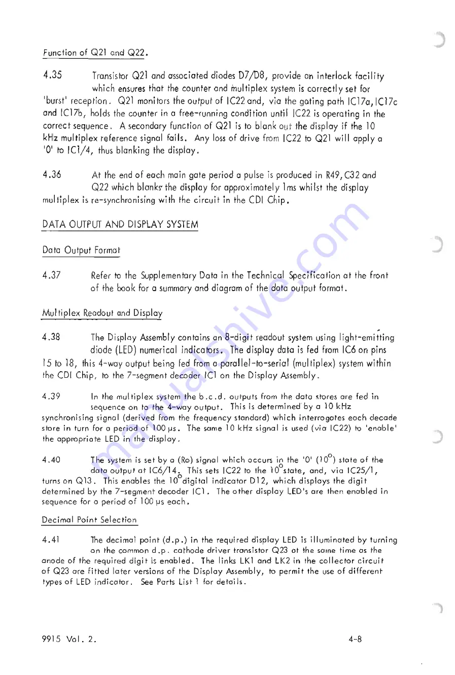 Racal Instruments 9915 Service Manual Download Page 37