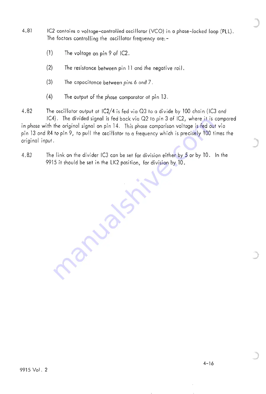 Racal Instruments 9915 Service Manual Download Page 45