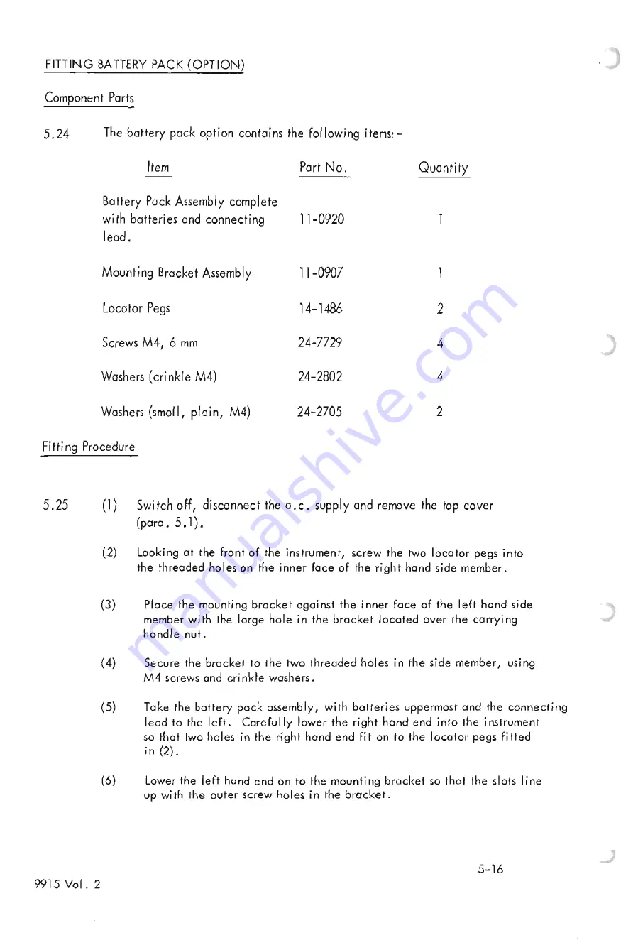 Racal Instruments 9915 Service Manual Download Page 62