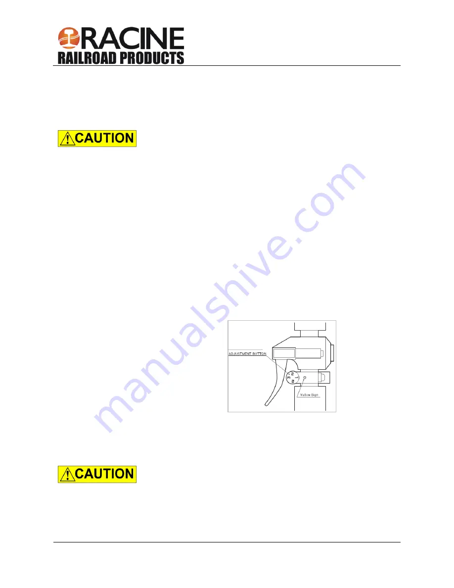 Racine Railroad Products 910500 Operating Manual Download Page 15