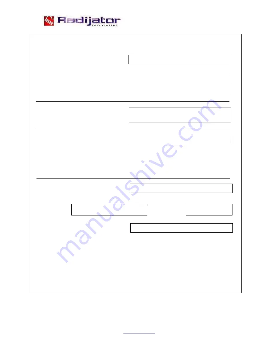 Radijator R65 Instruction Manual Download Page 20