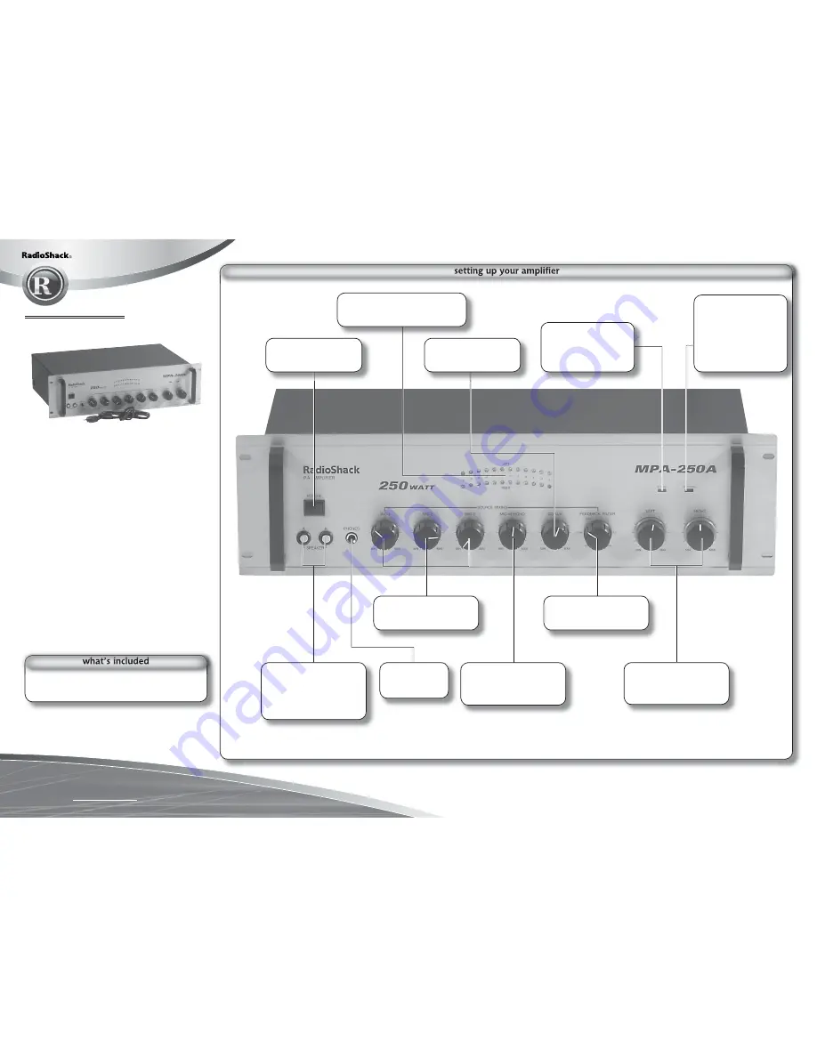 Radio Shack 32-2055 Quick Start Manual Download Page 1