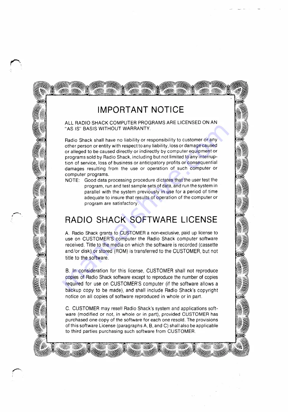 Radio Shack TRS-80 III Operation Manual Download Page 29