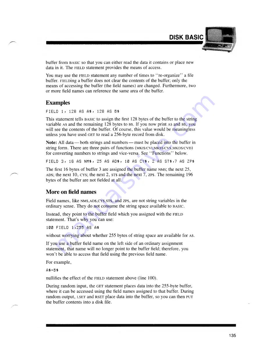 Radio Shack TRS-80 III Owner'S Manual Download Page 136