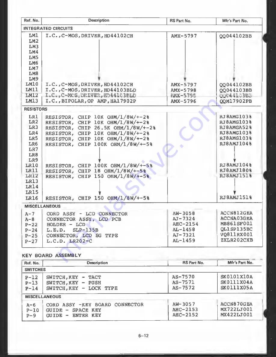 Radio Shack TRS-80 Model 100 Service Manual Download Page 79