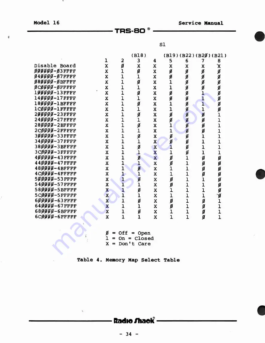 Radio Shack TRS-80 Model 16 Service Manual Download Page 34