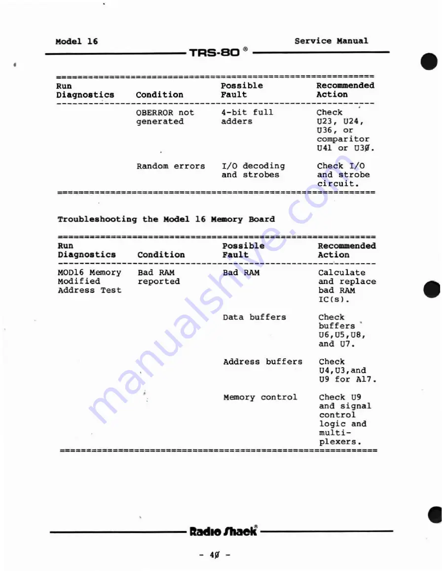 Radio Shack TRS-80 Model 16 Скачать руководство пользователя страница 40