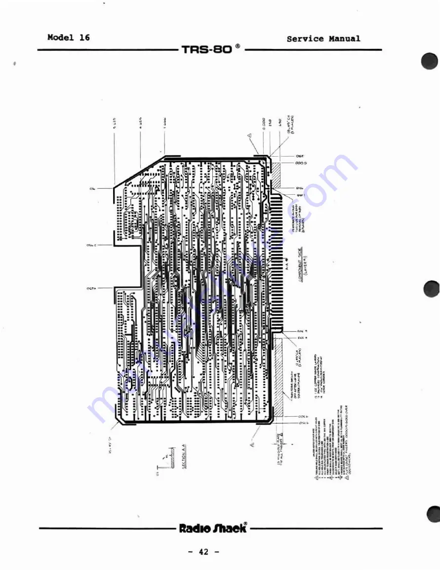 Radio Shack TRS-80 Model 16 Service Manual Download Page 42