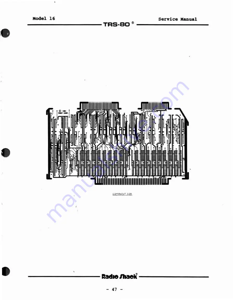 Radio Shack TRS-80 Model 16 Service Manual Download Page 47