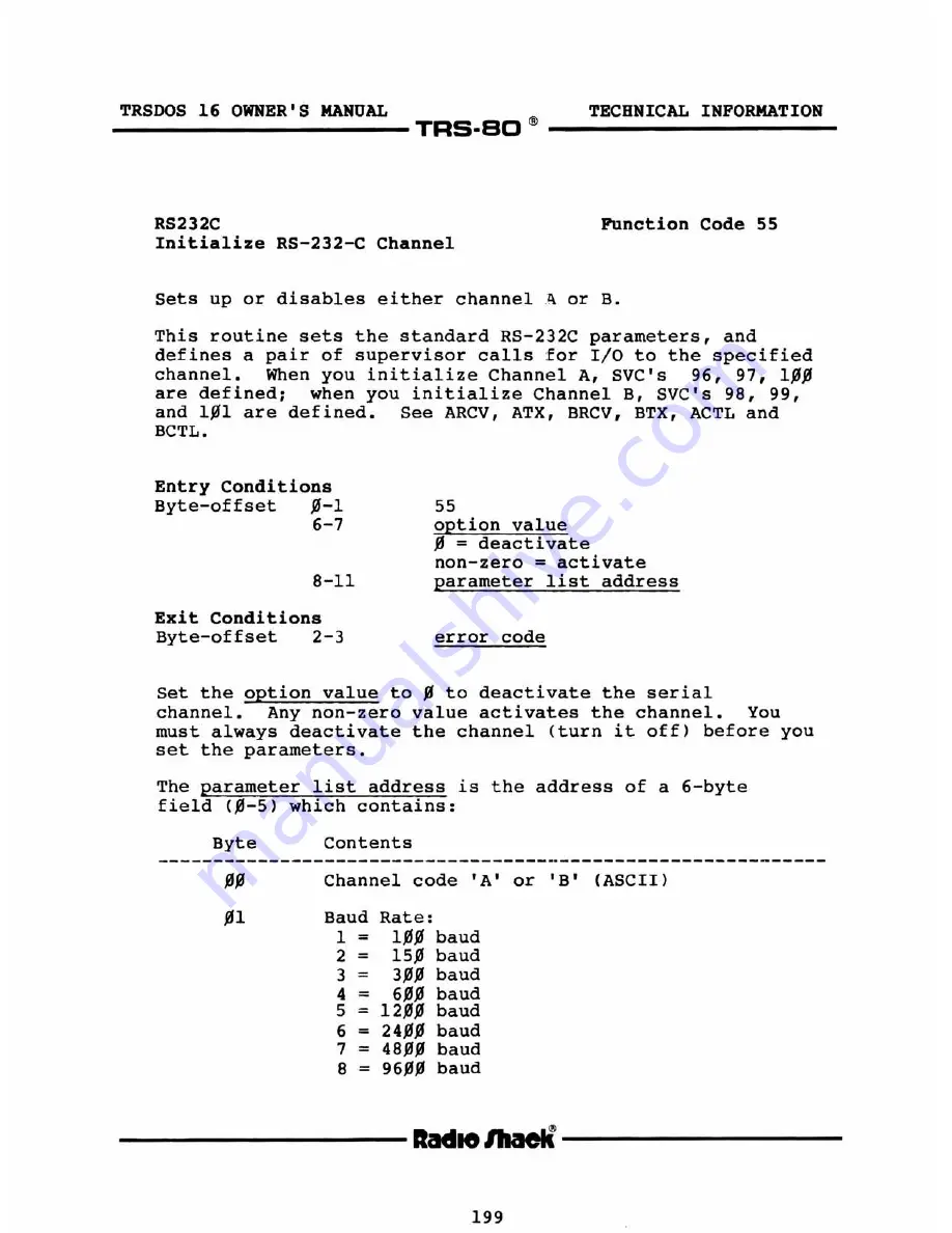 Radio Shack TRS-80 Model 16 User Manual Download Page 205