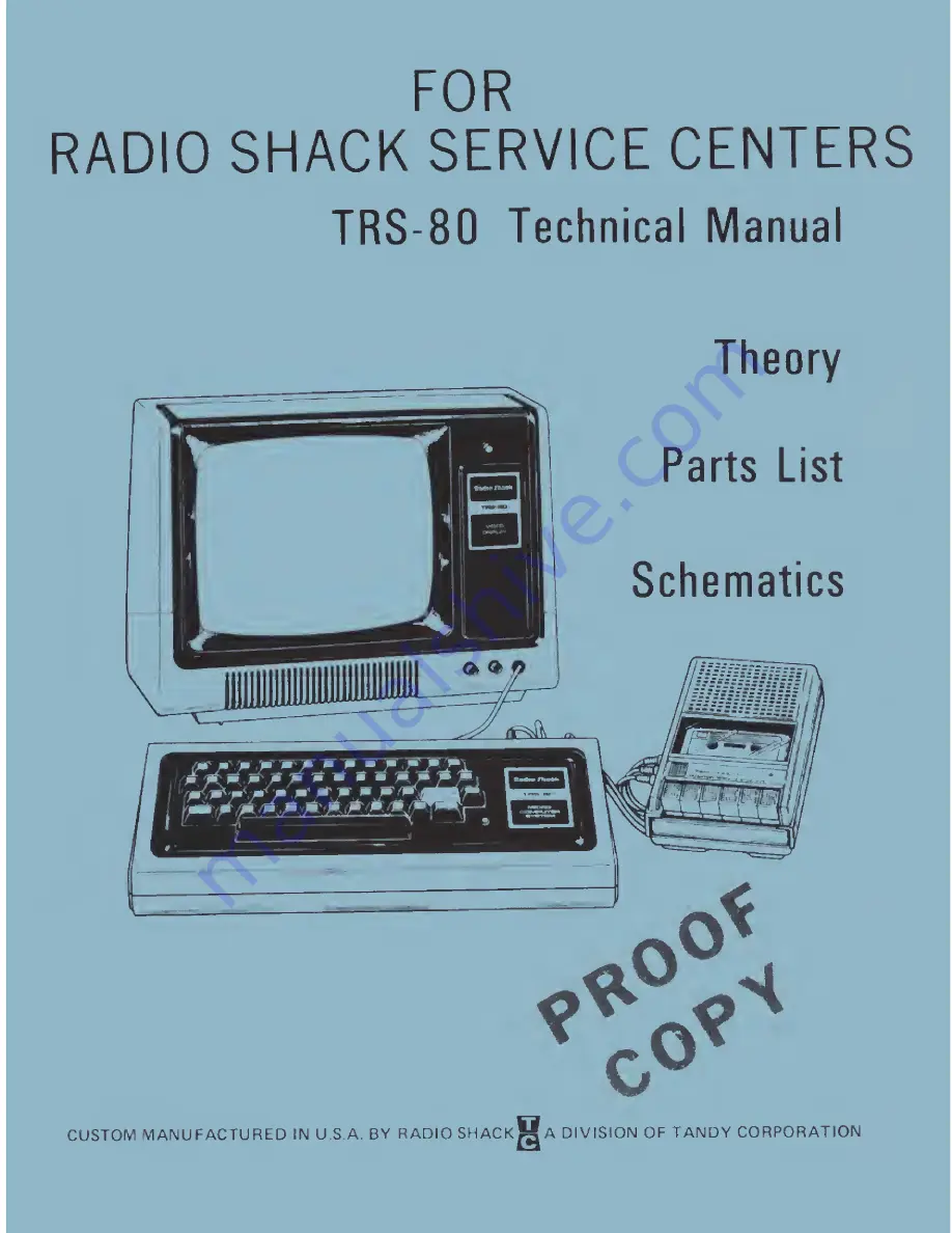 Radio Shack TRS-80 Скачать руководство пользователя страница 1