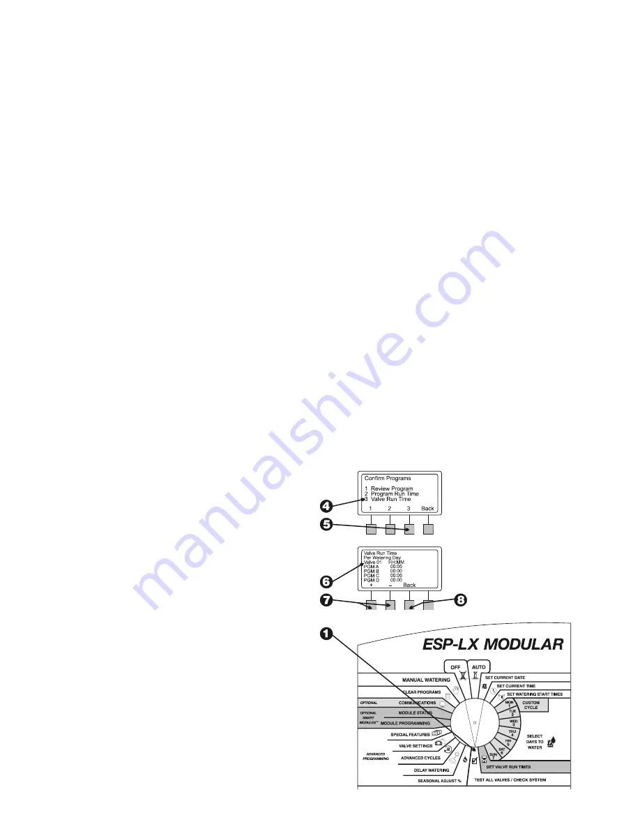 Rain Bird ESP-LX Installation, Programming, & User Manual Download Page 62