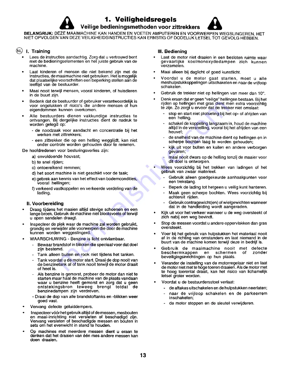 Rally RER12536 Instruction Manual Download Page 13