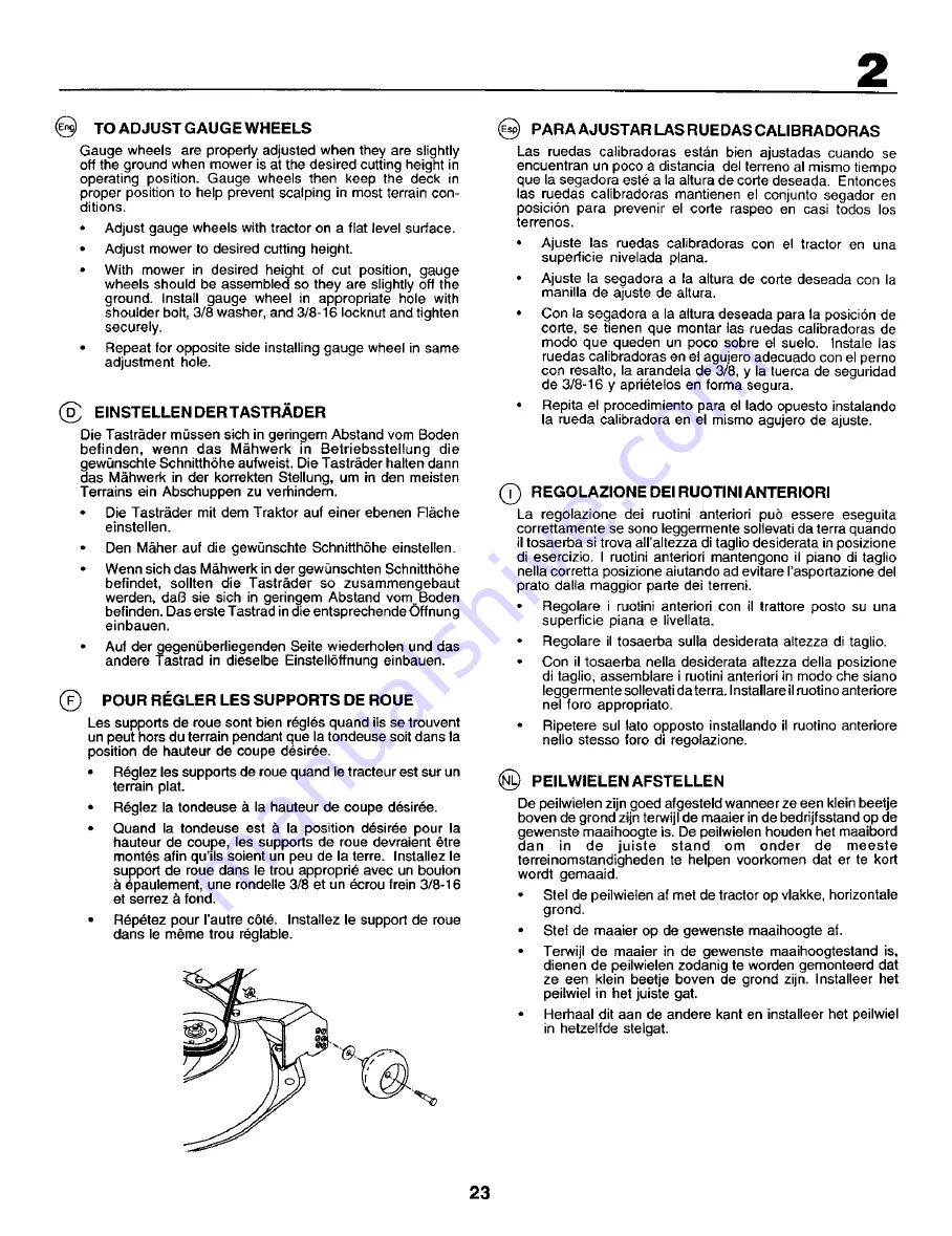 Rally RER12536 Instruction Manual Download Page 23