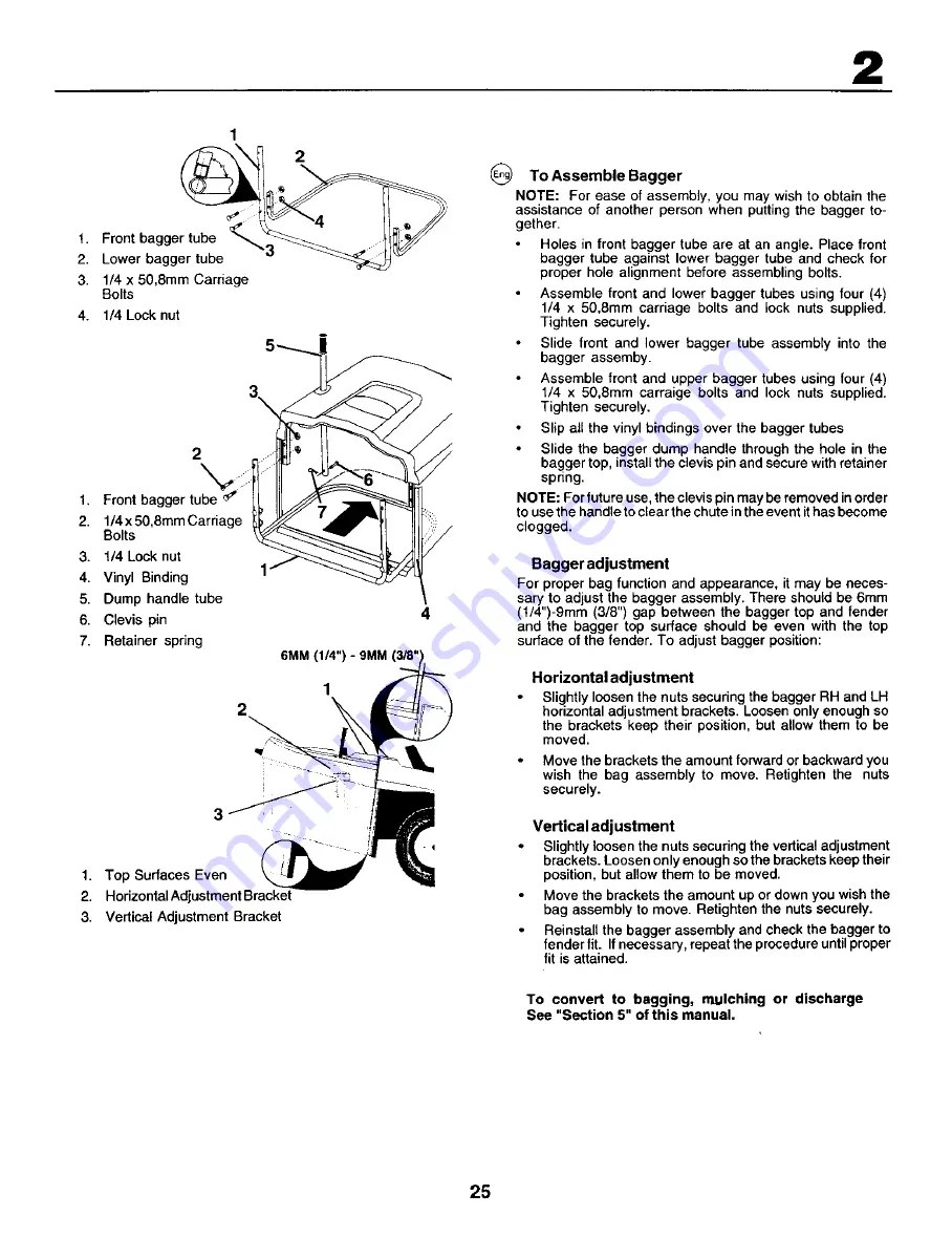 Rally RER12536 Instruction Manual Download Page 25