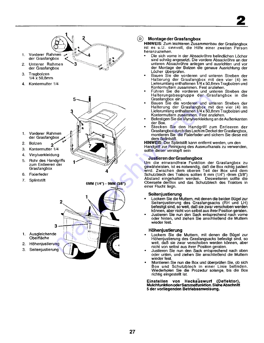 Rally RER12536 Instruction Manual Download Page 27