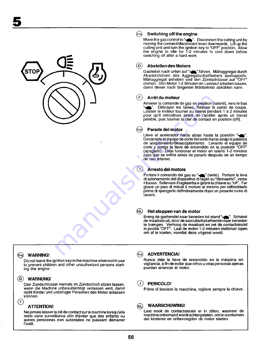 Rally RER12536 Instruction Manual Download Page 56