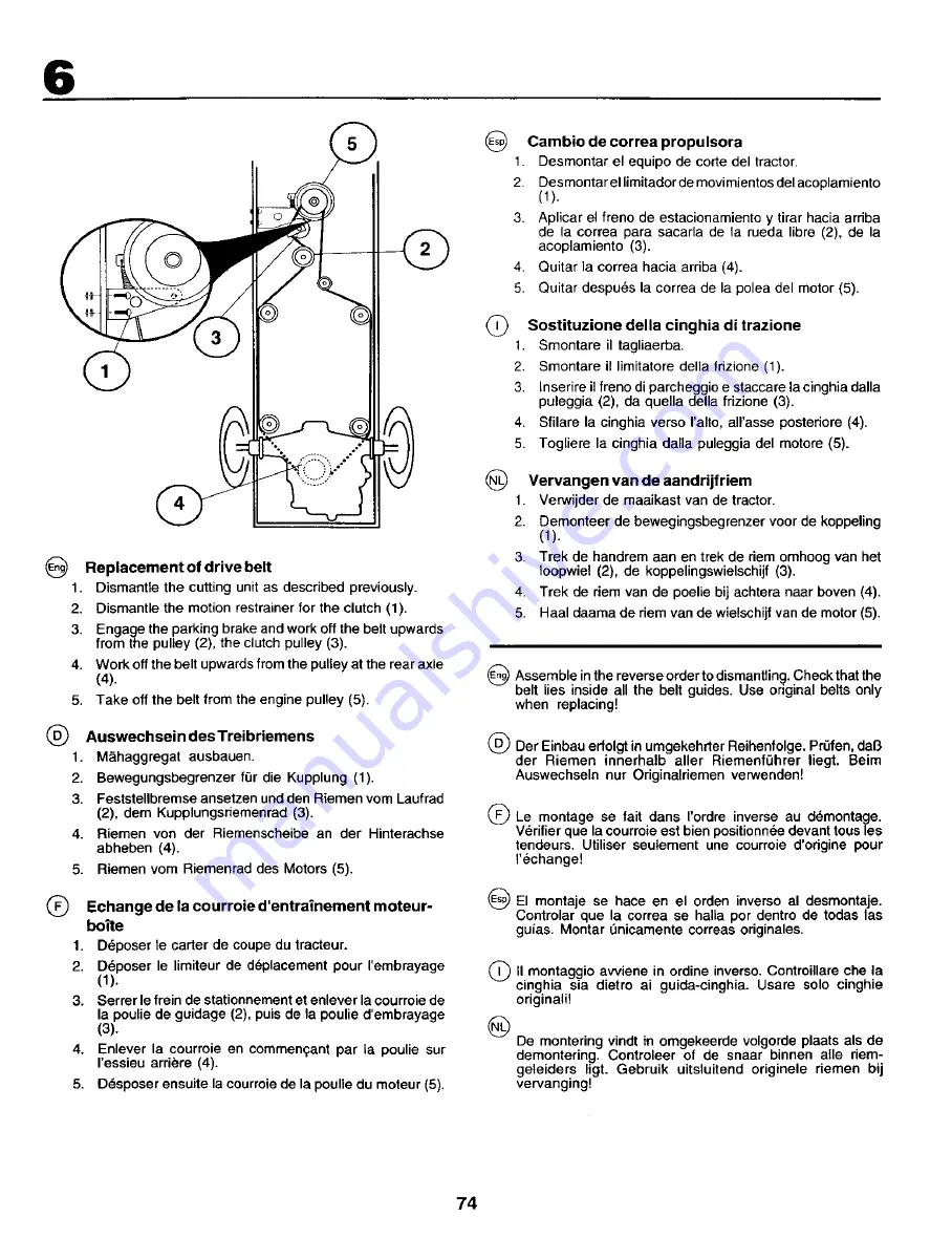 Rally RER12536 Instruction Manual Download Page 74