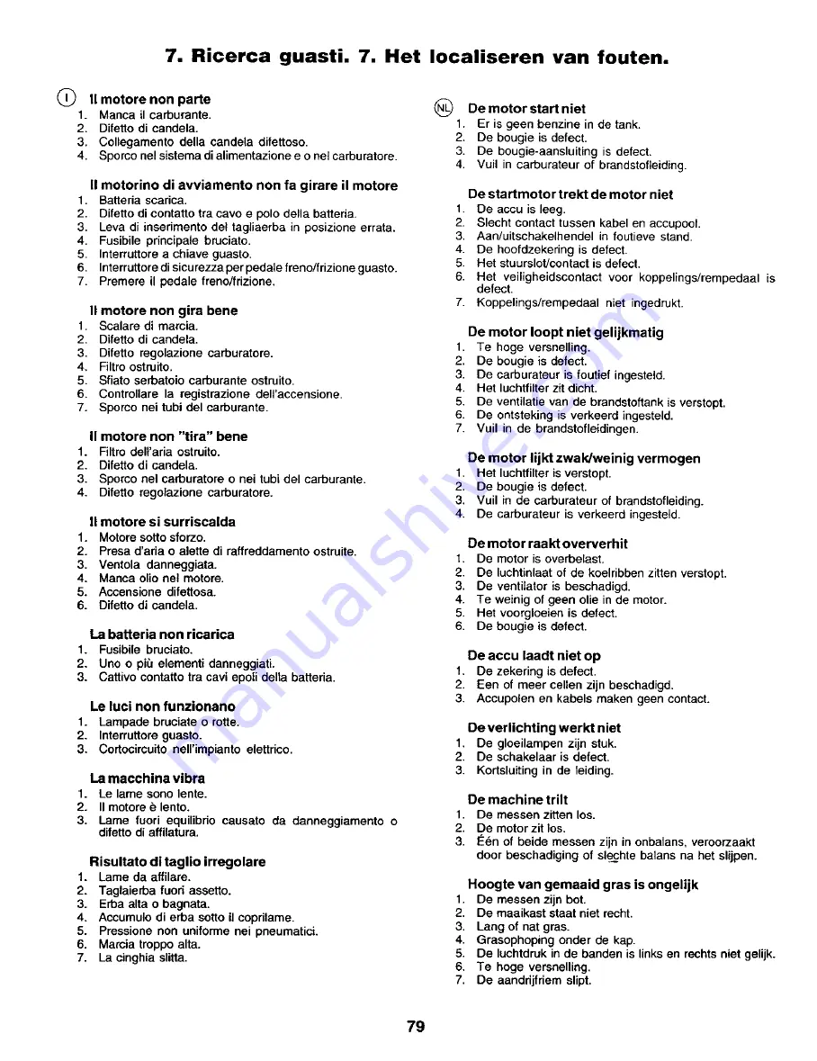 Rally RER12536 Instruction Manual Download Page 79