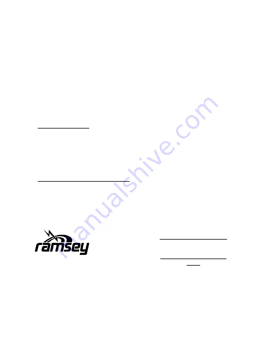 Ramsey Electronics HR20 Instruction Manual Download Page 28