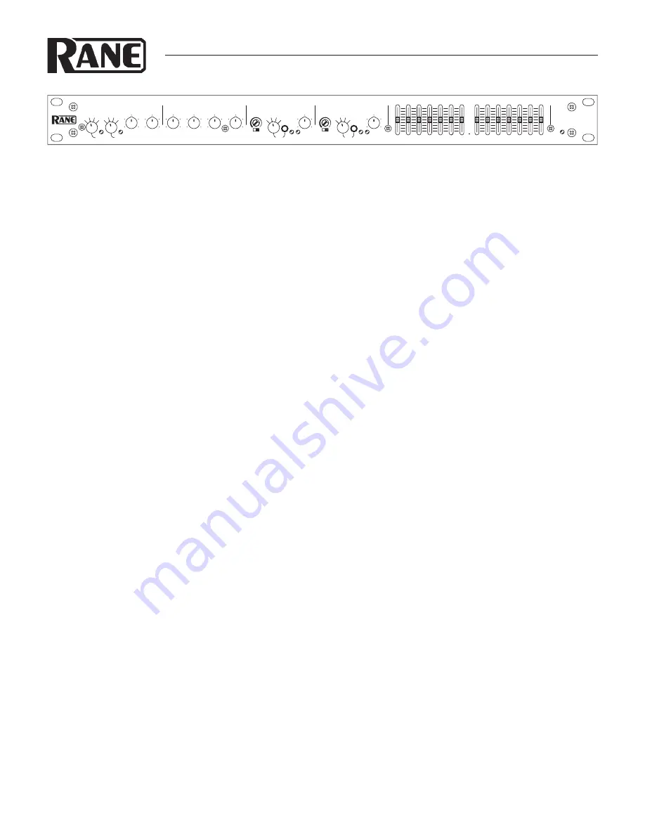 Rane CP 64S Operator'S Manual Download Page 1