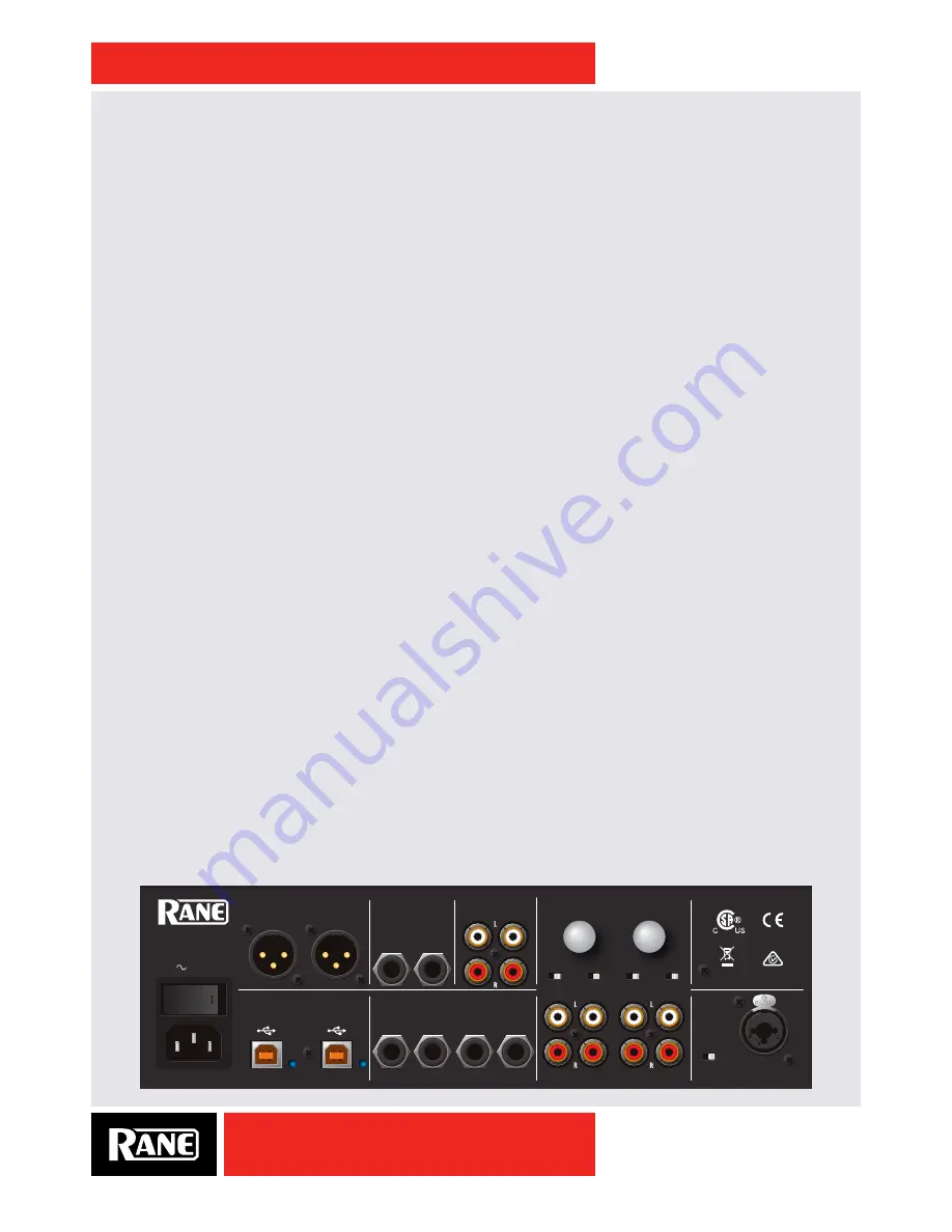 Rane SIXTY-TWO Скачать руководство пользователя страница 11