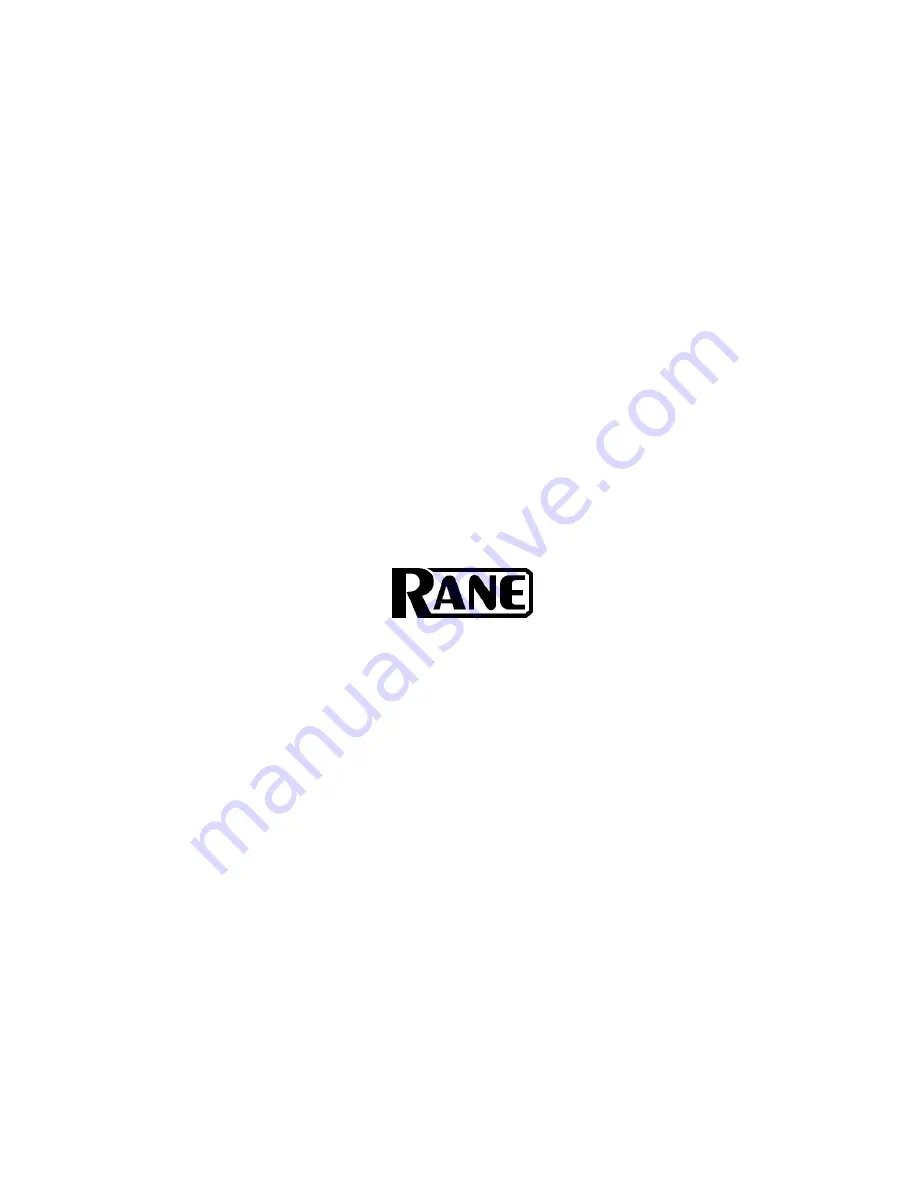 Rane SM 82S User Manual Download Page 4