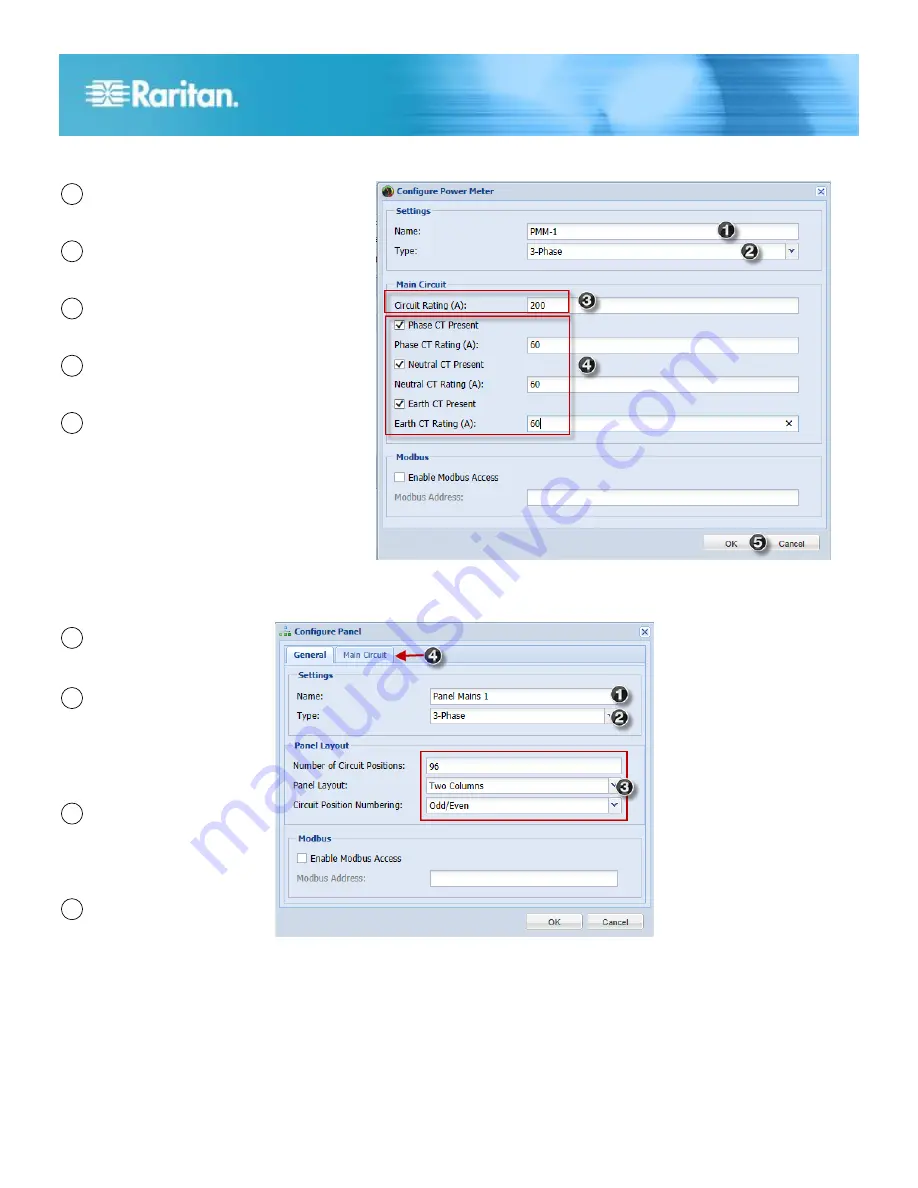 Raritan PM Series Quick Setup Manual Download Page 12