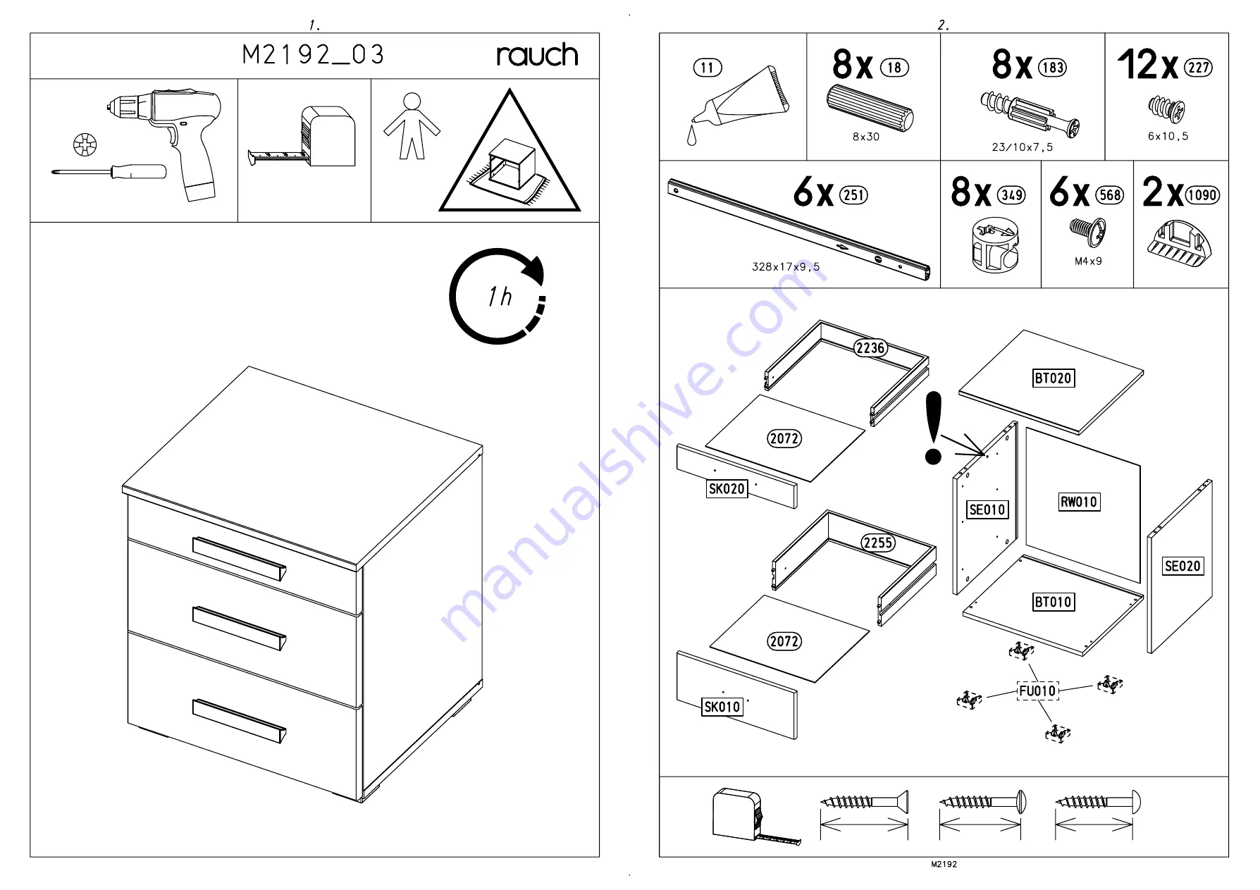 Rauch M2192 Assembly Instructions Manual Download Page 3