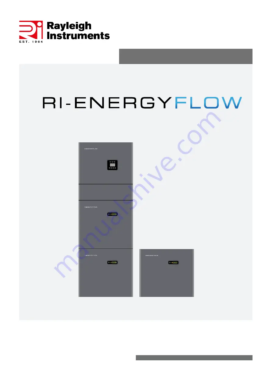 Rayleigh Instruments RI-ENERGYFLOW-MODULAR Series User Manual Download Page 1