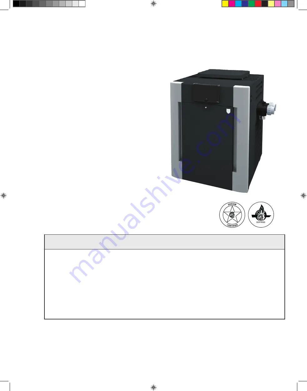 Raypak 206A Installation And Operation Manual Download Page 1