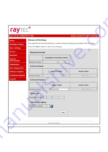 Raytec VARIO2 series Full Installation And Setup Manual Download Page 37