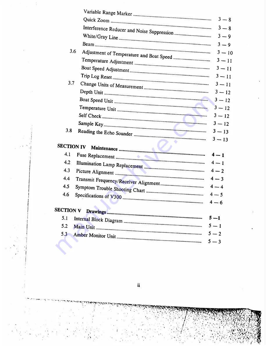 Raytheon V300 Instruction Manual Download Page 6